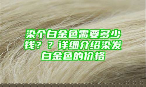 武汉染发白金价格多少_武汉染发白金价格