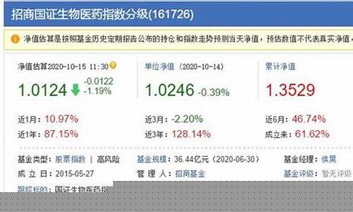161726基金价格_161725基金今日